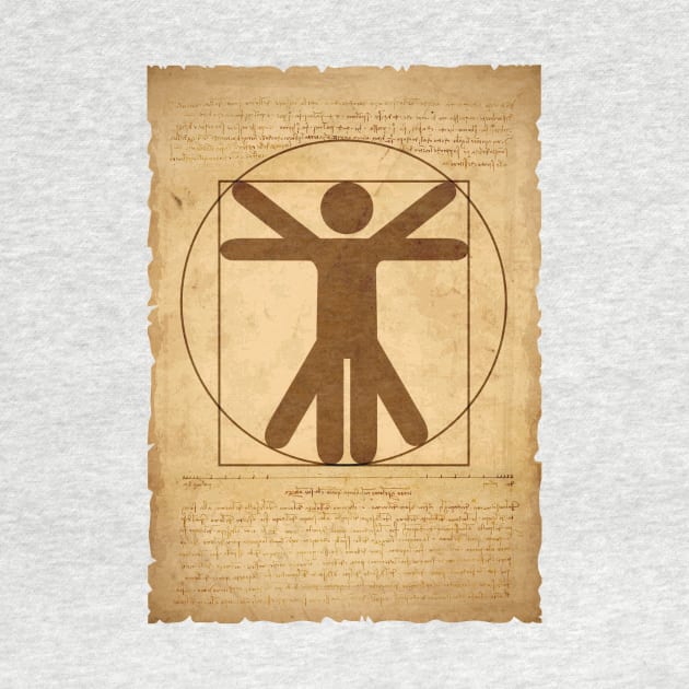 Vitruvian Stickman by Printadorable